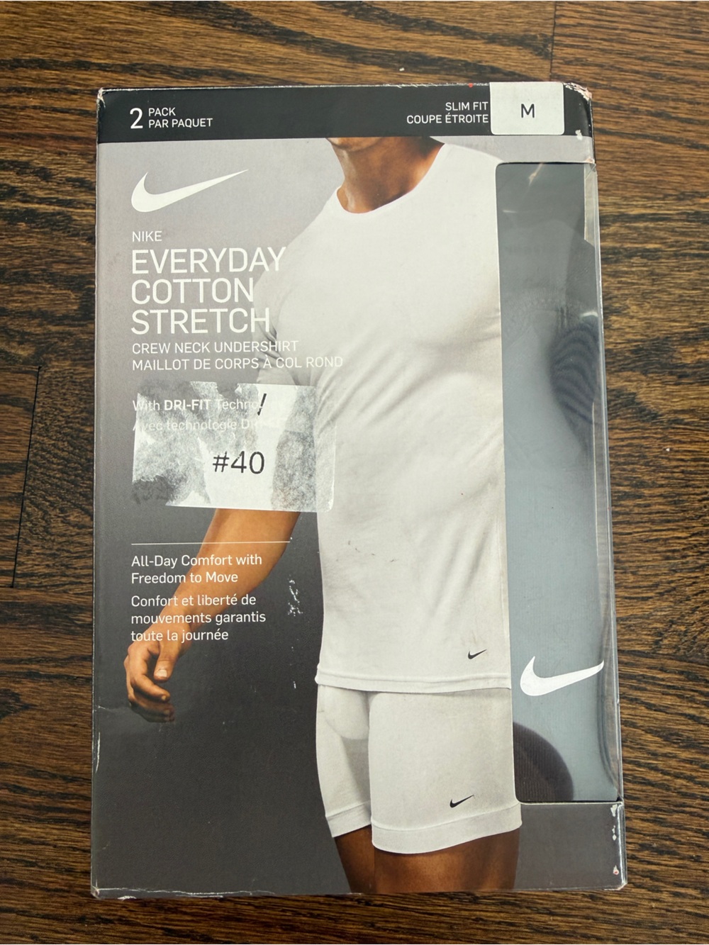 Nike Everyday Cotton Stretch Crewneck Tee 2 Pack Black Shortsleeves